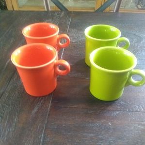 Fiestaware coffee cups
